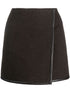 high-waisted virgin-wool skirt